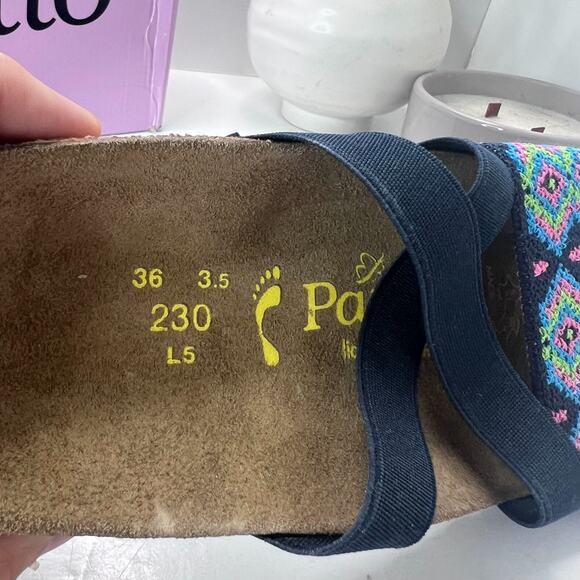 Papillio by Birkenstock Cosma Aztec Dark Blue Sandal 323363 Women 5 NWB Narrow - Picture 9 of 10